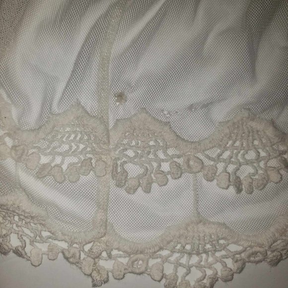 EXPRESS Sheer White Lace Tank Top Size XS - Picture 5 of 6